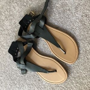 Torrid Sandal with Buckle & Stud Detail